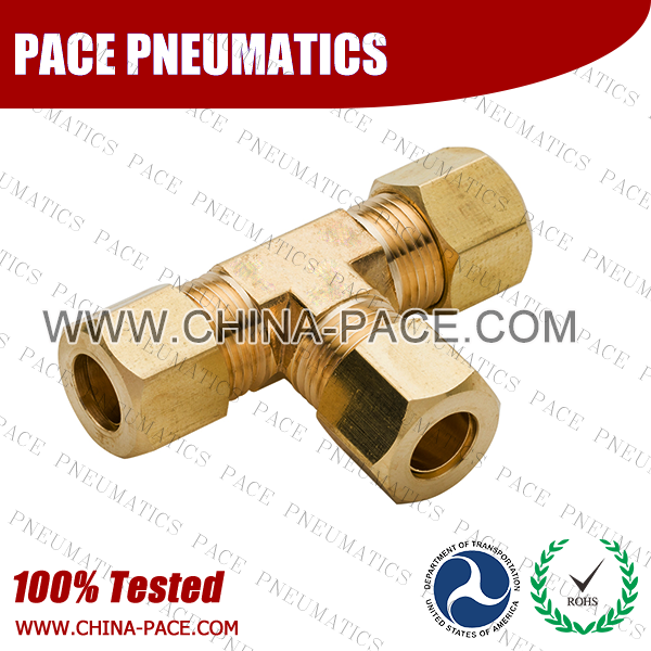 Forged Union Tee Brass Compression Fittings, Air compression Fittings, Brass Compression Fittings, Brass pipe joint Fittings